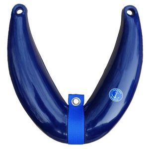 ANCHOR BOW FENDER  SLIMLINE 28 X 10 X 38CM - NAVY (click for enlarged image)